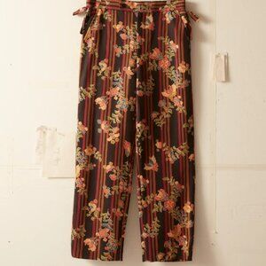Bode Butterfly Stripe Side Tie Trousers
